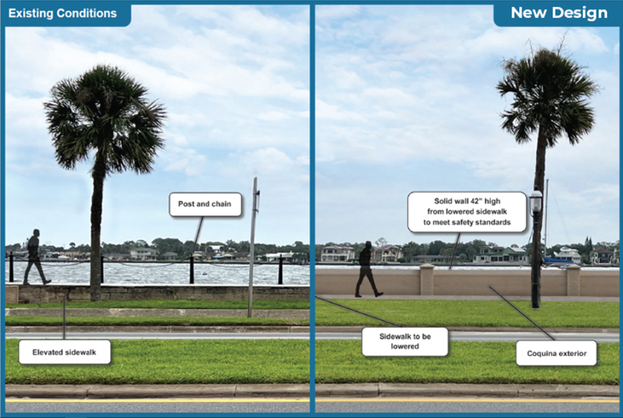 Seawall: Current vs. New Design