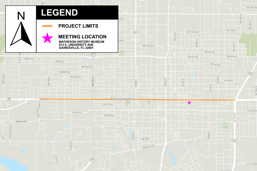 Meeting location map